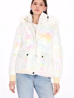 MyMo Damen Jacke in ecru