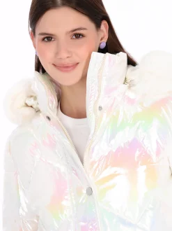 MyMo Damen Jacke in ecru