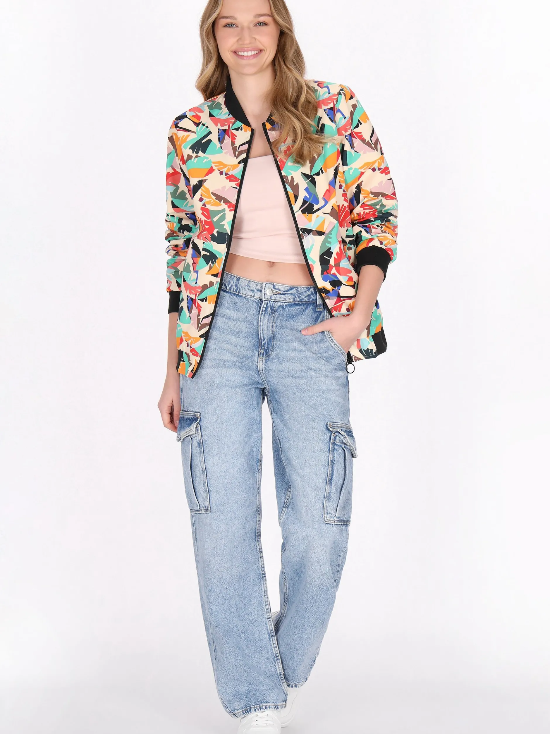 MyMo Damen Jacke in ecru