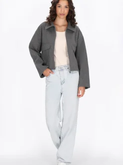 MyMo Damen Jacke in grau