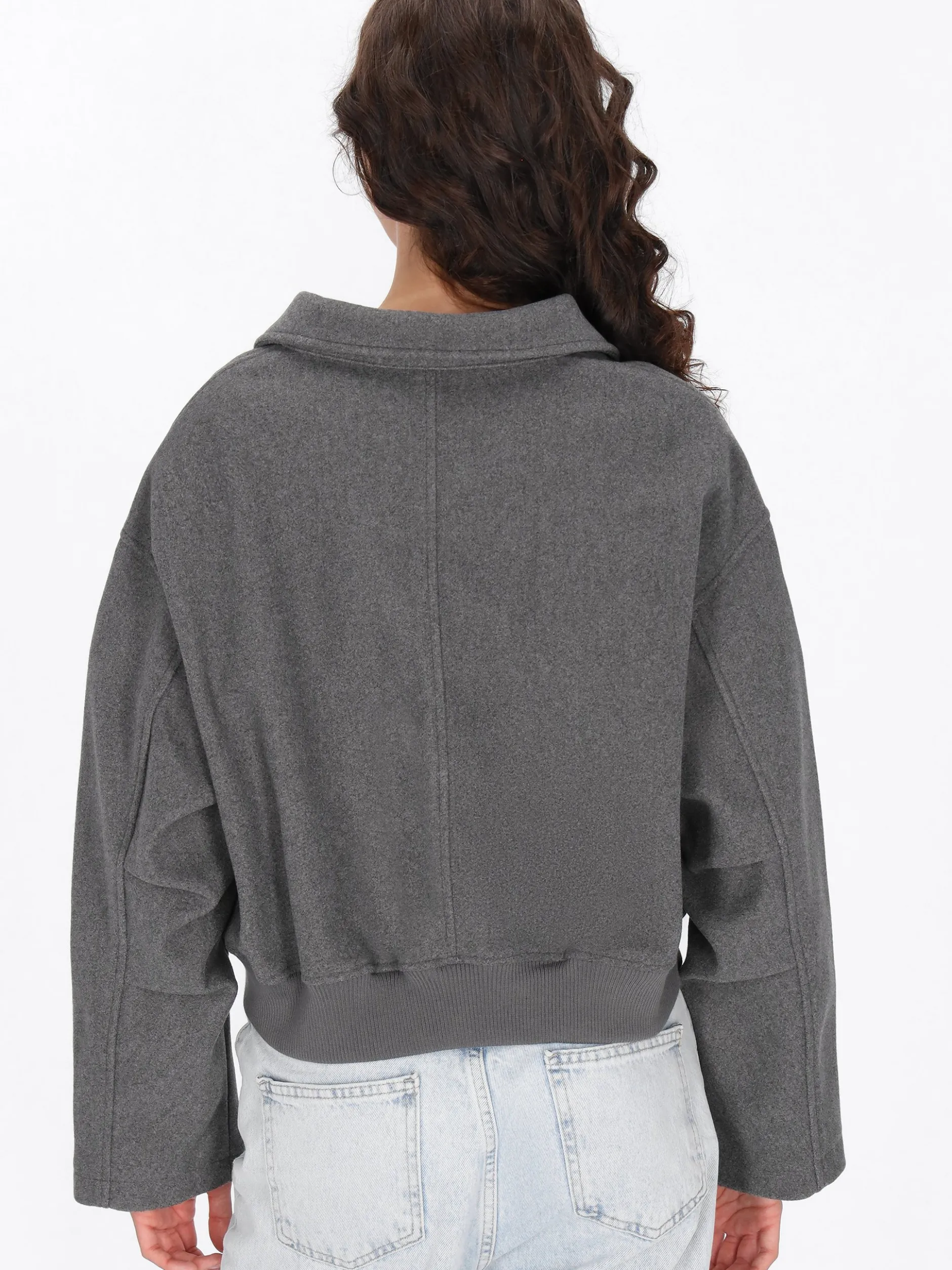 MyMo Damen Jacke in grau