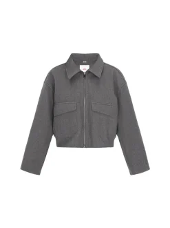 MyMo Damen Jacke in grau