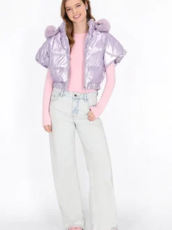 MyMo Damen Jacke in lila