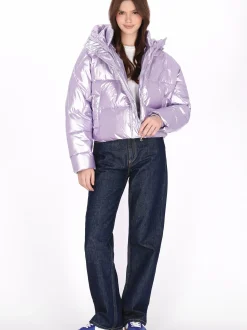 MyMo Damen Jacke in lila