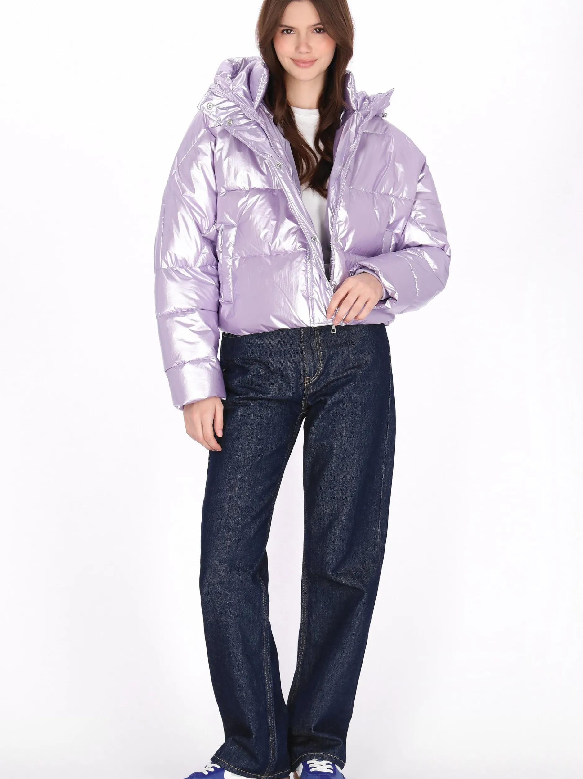 MyMo Damen Jacke in lila