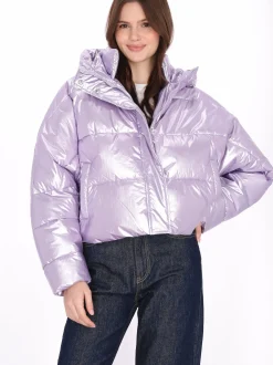 MyMo Damen Jacke in lila