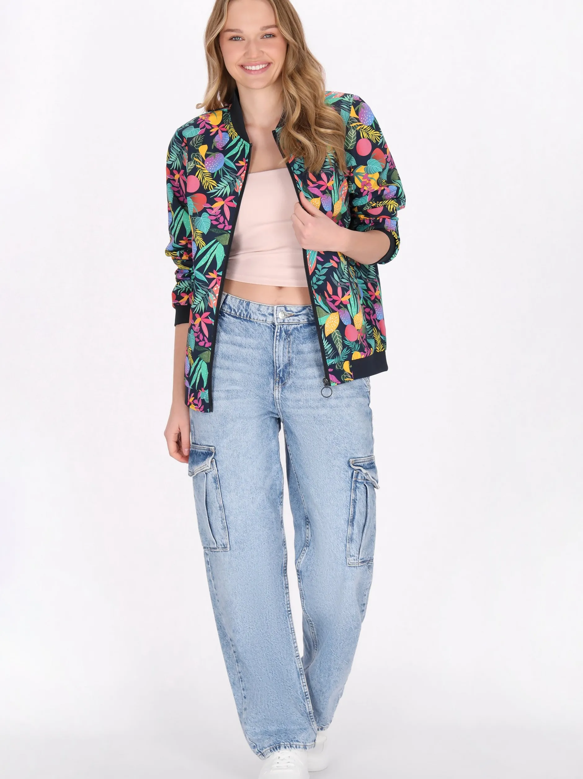 MyMo Damen Jacke in mehrfarbig