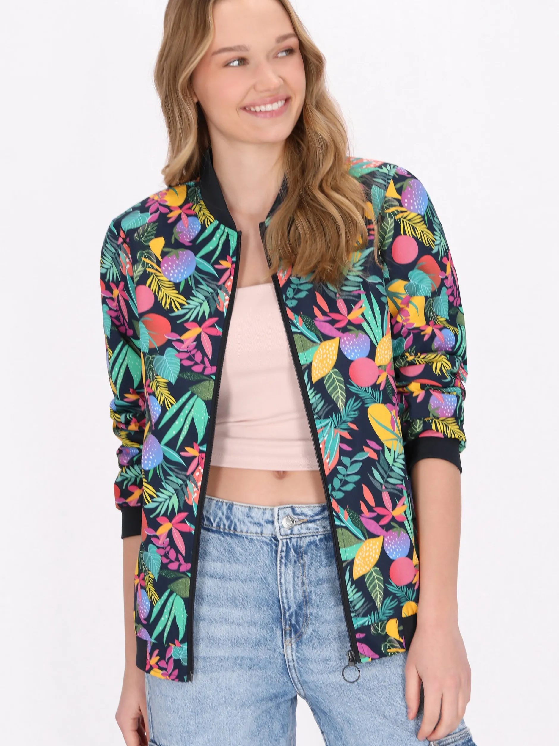 MyMo Damen Jacke in mehrfarbig
