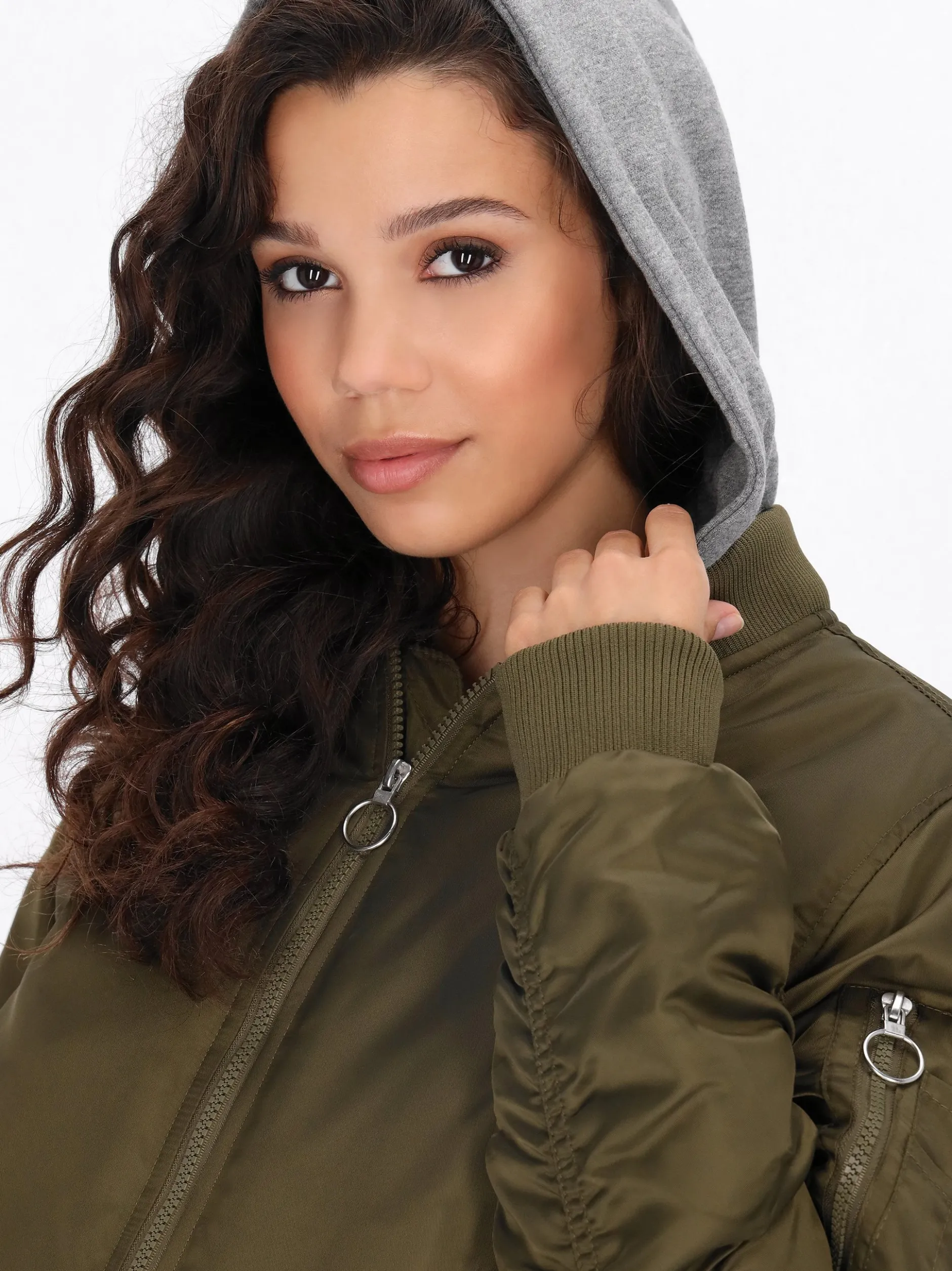 MyMo Damen Jacke in oliv
