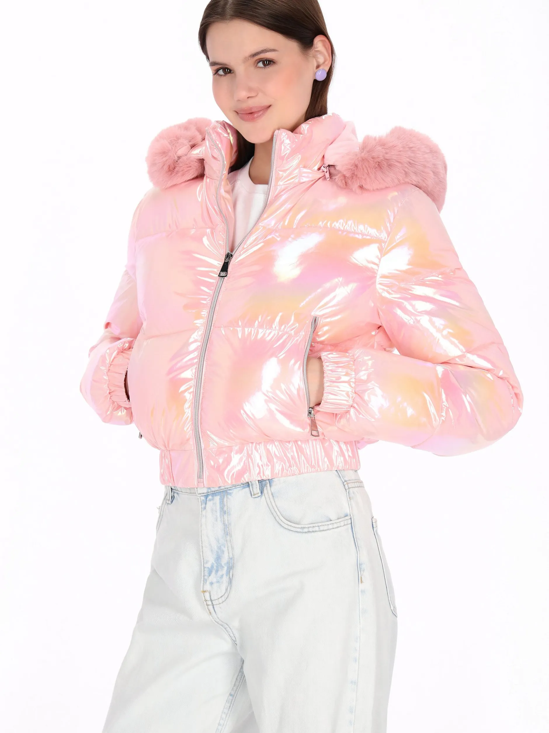 MyMo Damen Jacke in rosa