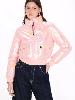 MyMo Damen Jacke in rosa