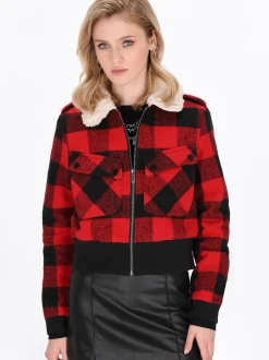 MyMo Damen Jacke in rot