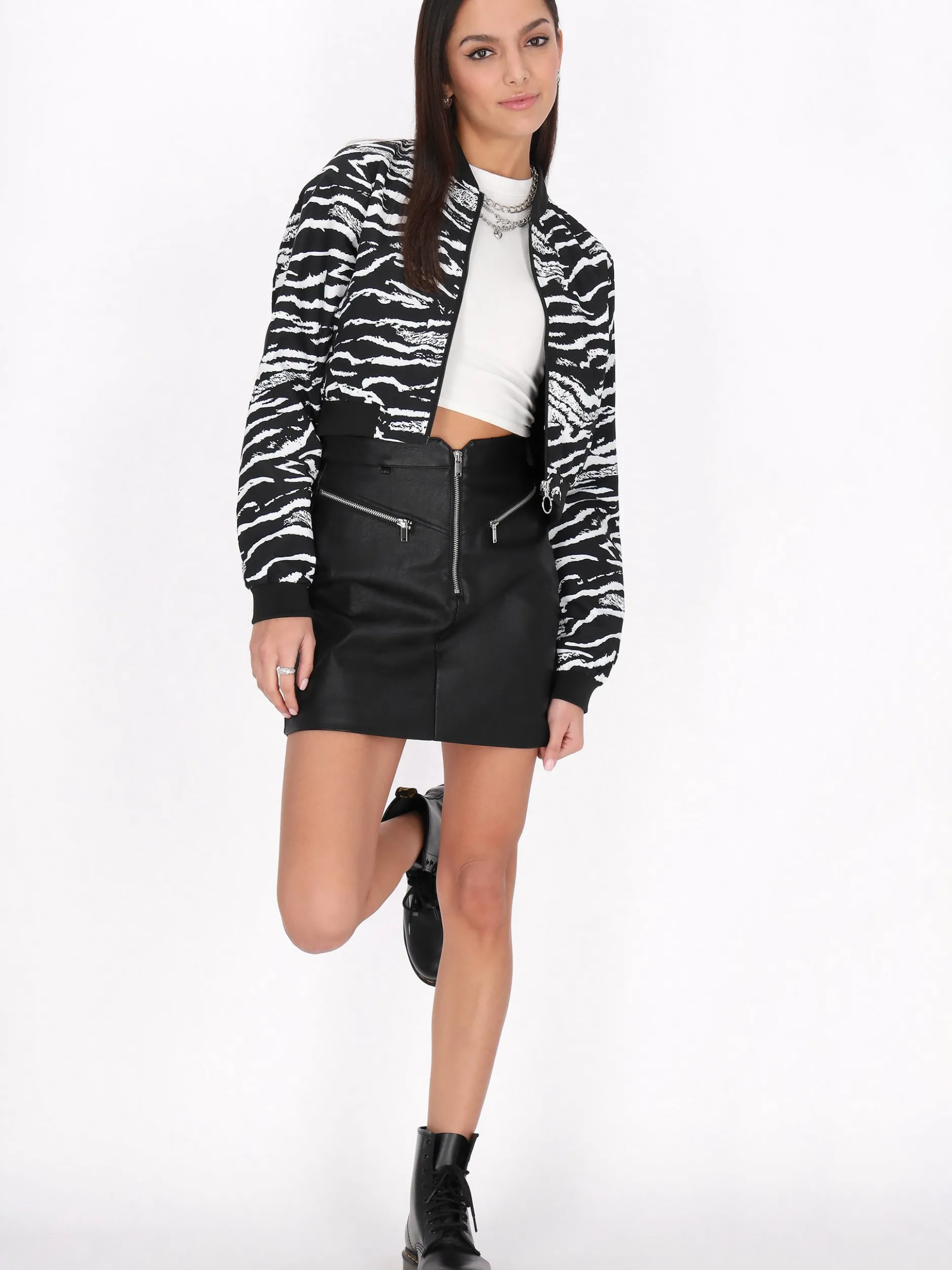 MyMo Damen Jacke in schwarz