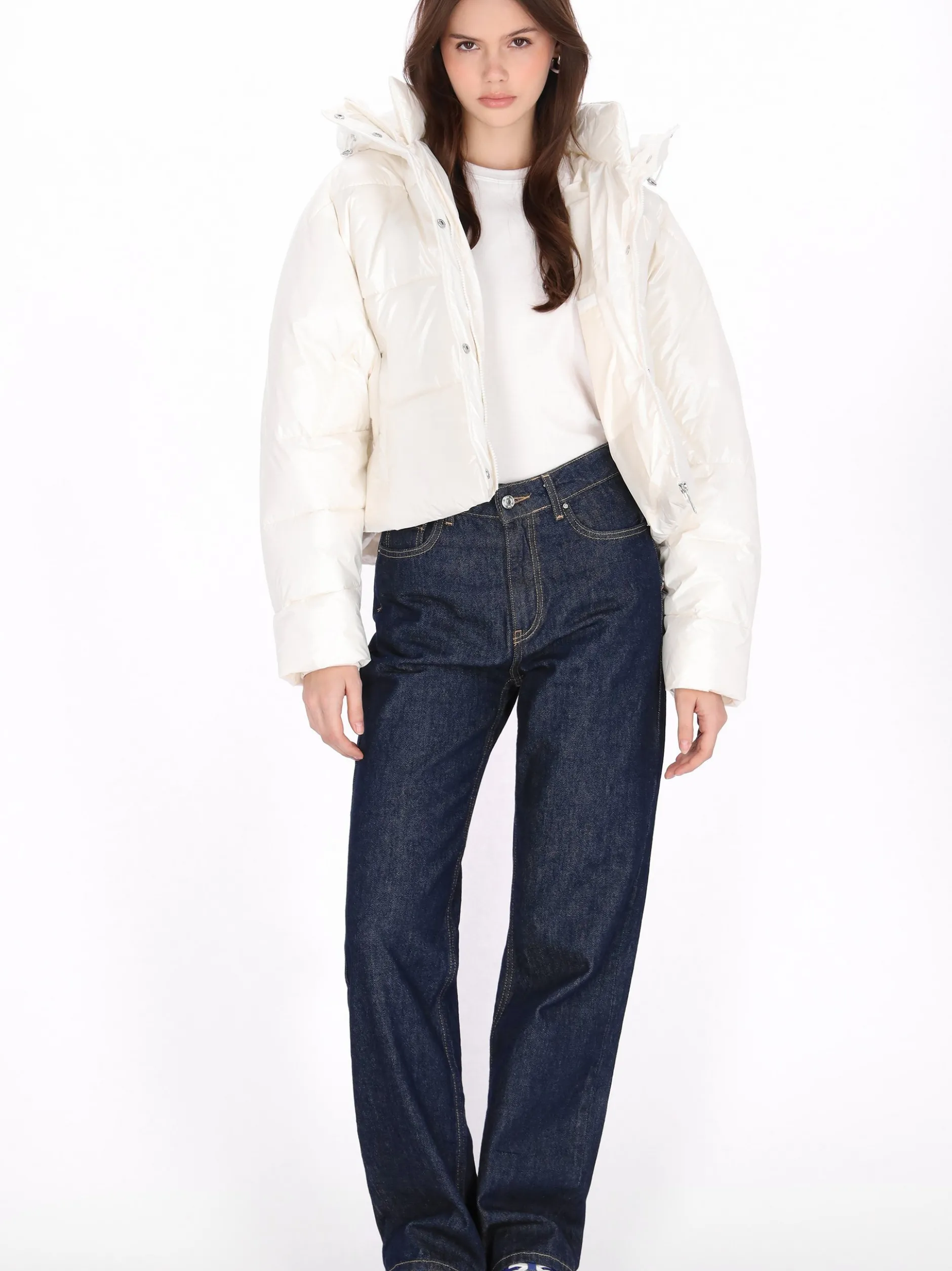 MyMo Damen Jacke in weiß