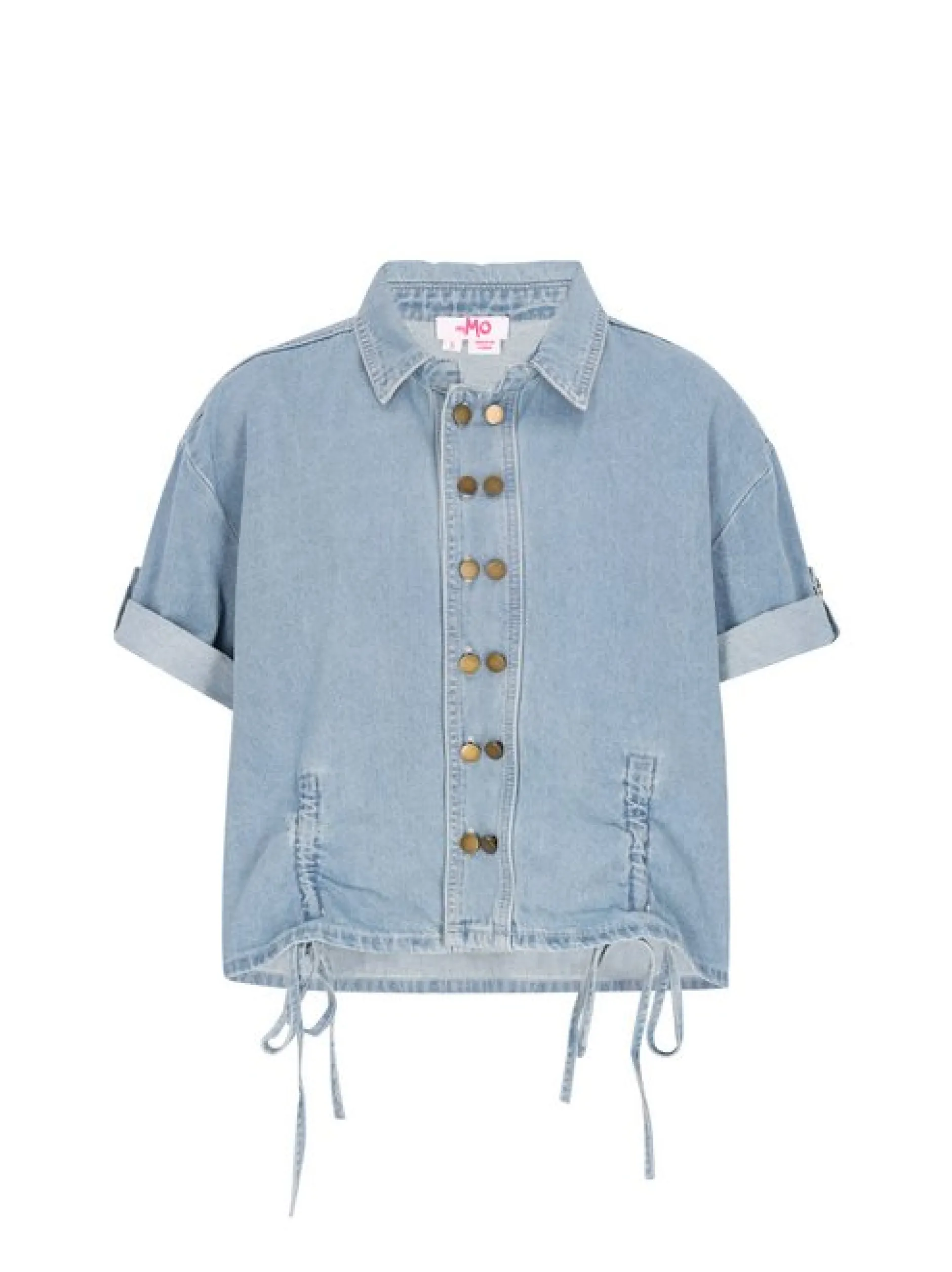 MyMo Damen Jeansbluse in blau