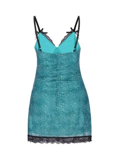 MyMo Damen Kleid in aqua - Länge: mittel