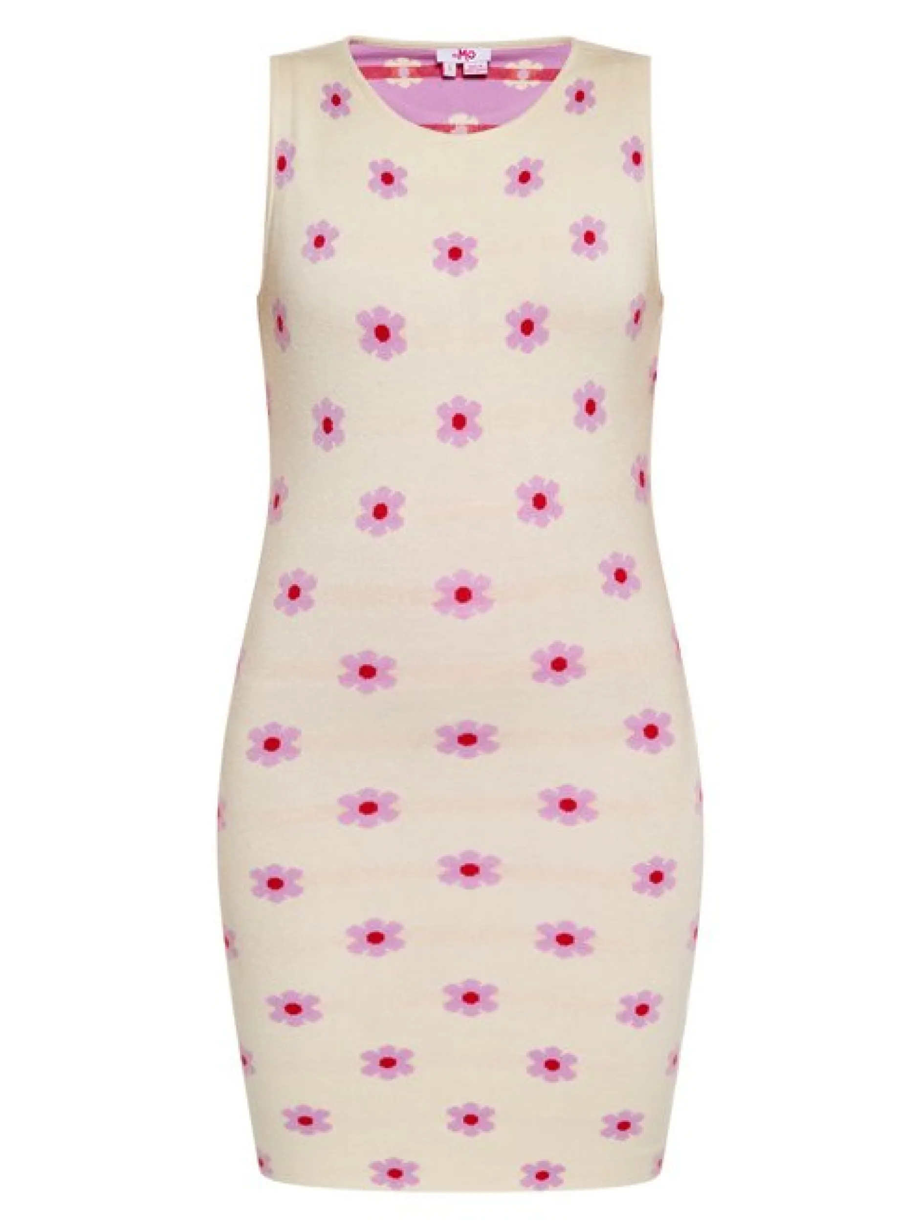 MyMo Damen Kleid in beige - Ausschnitt: Rundhals