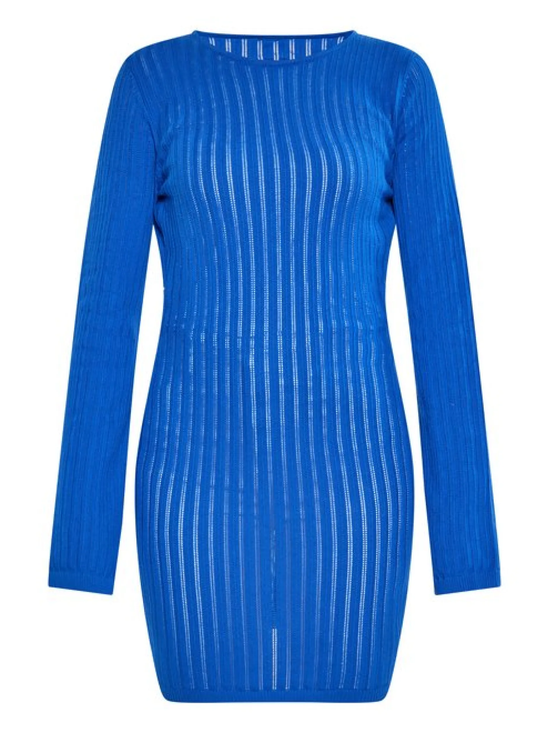 MyMo Damen Kleid in blau - Ausschnitt: Rundhals