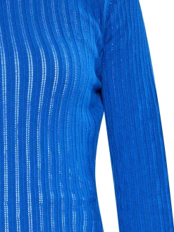 MyMo Damen Kleid in blau - Ausschnitt: Rundhals