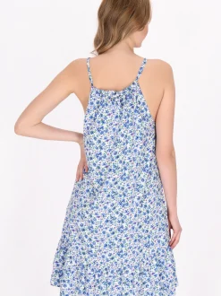 MyMo Damen Kleid in blau - Länge: mittel