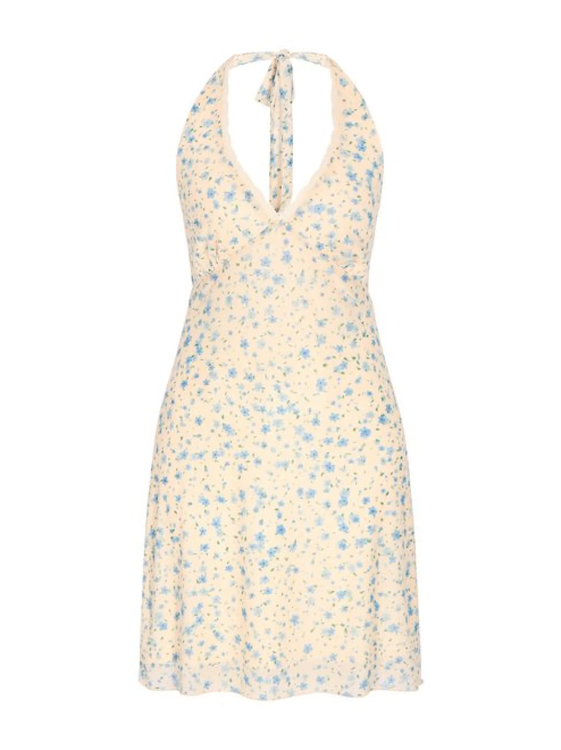 MyMo Damen Kleid in blau - Länge: mittel