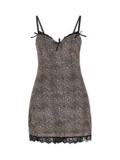 MyMo Damen Kleid in braun - Länge: mittel