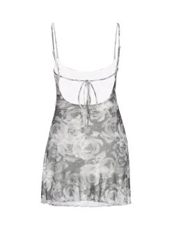 MyMo Damen Kleid in grau - Länge: mittel