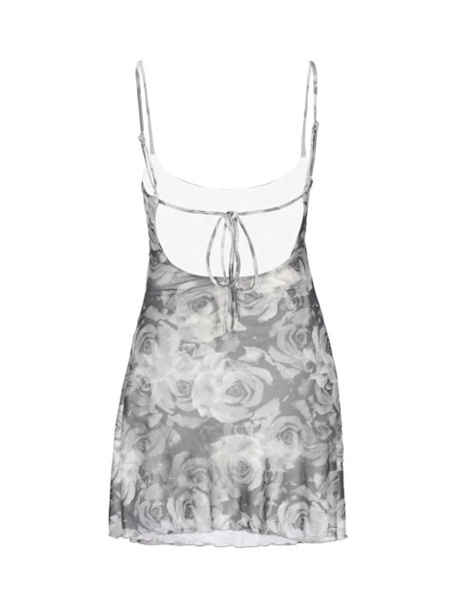 MyMo Damen Kleid in grau - Länge: mittel