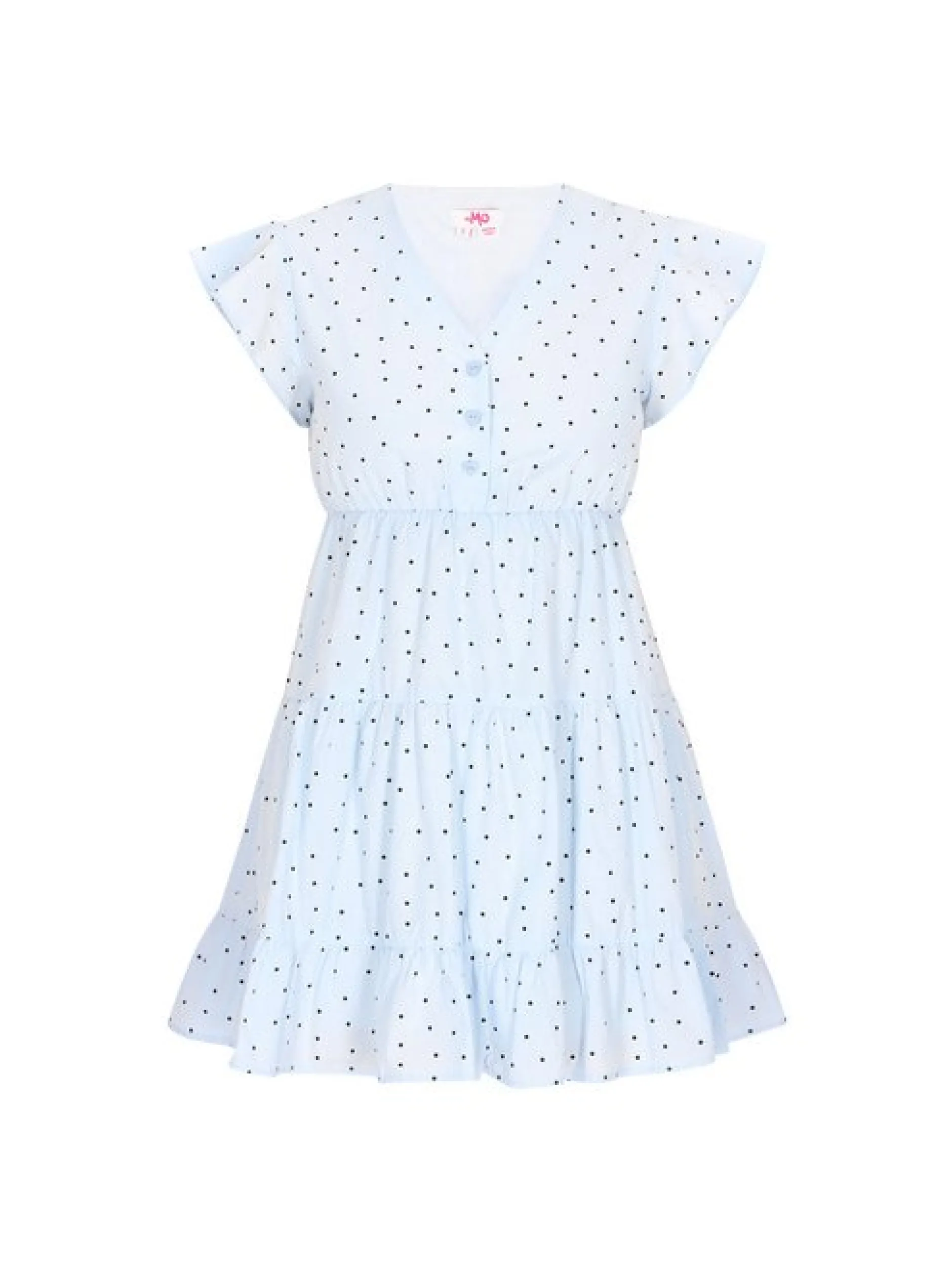MyMo Damen Kleid in hellblau - Länge: mittel