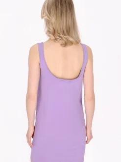 MyMo Damen Kleid in lila - Länge: mittel