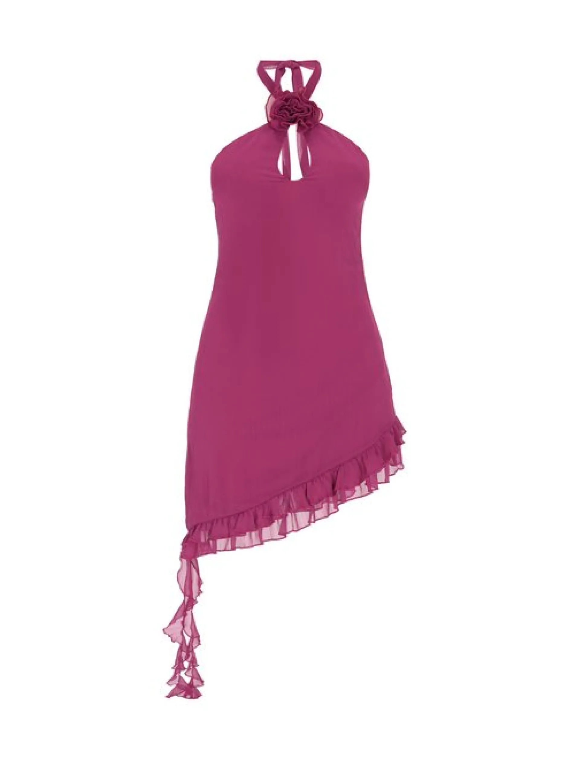 MyMo Damen Kleid in lila - Länge: mittel