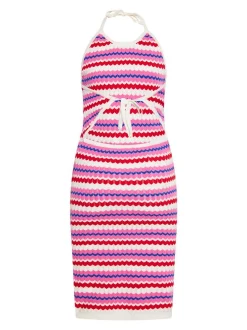 MyMo Damen Kleid in mehrfarbig - Länge: mittel