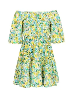 MyMo Damen Kleid in mehrfarbig - Länge: mittel