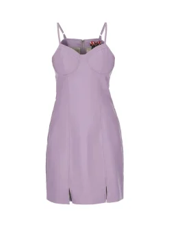 MyMo Damen Kleid in purple - Länge: mittel