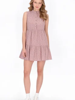 MyMo Damen Kleid in purple - Länge: mittel