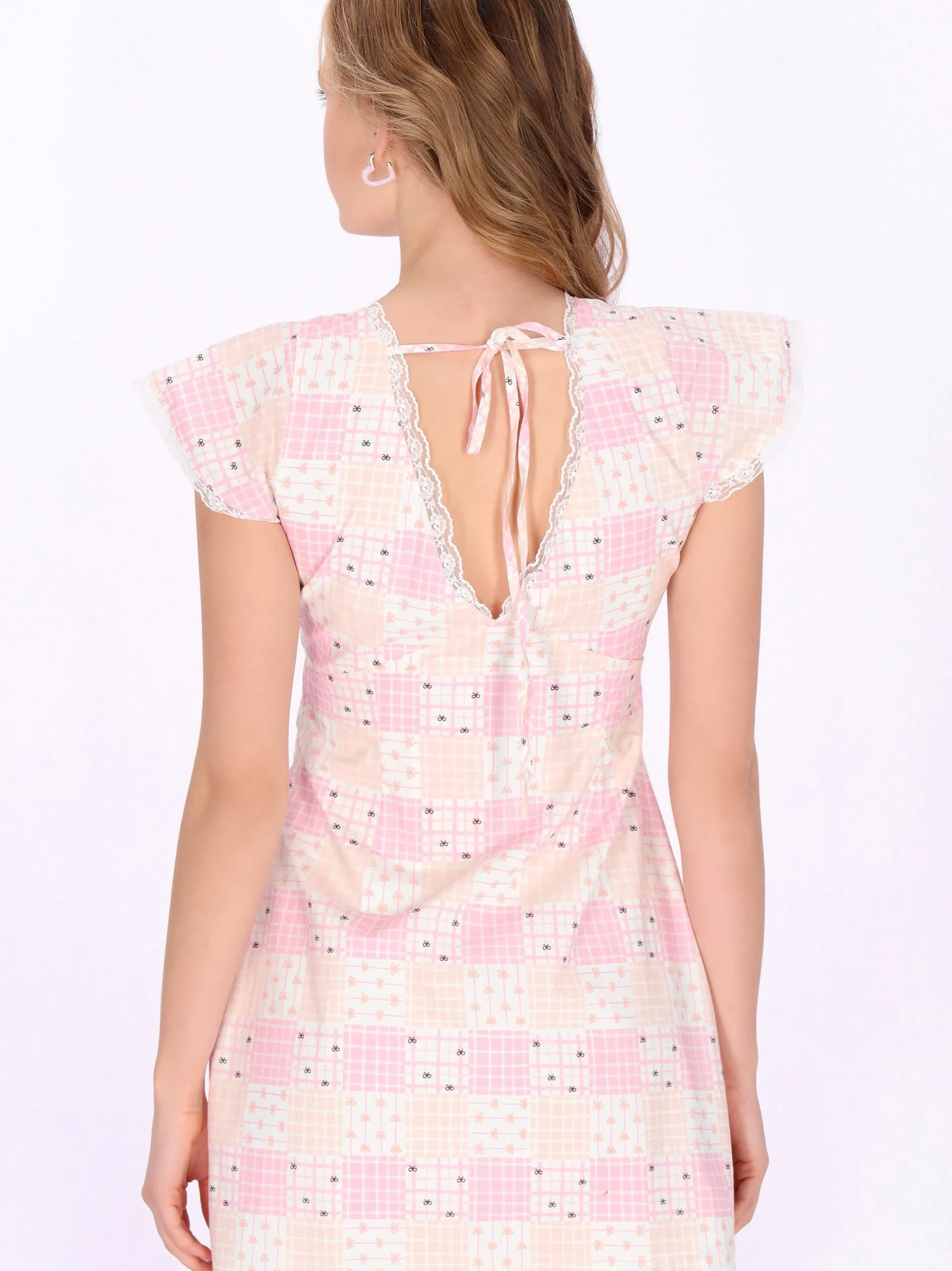 MyMo Damen Kleid in rosa - Länge: kurz