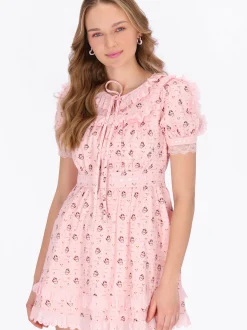 MyMo Damen Kleid in rosa - Länge: mittel