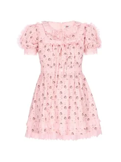 MyMo Damen Kleid in rosa - Länge: mittel