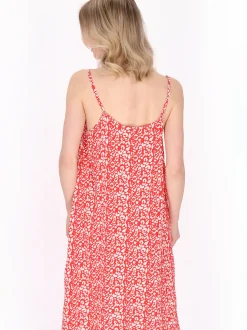 MyMo Damen Kleid in rot - Länge: mittel