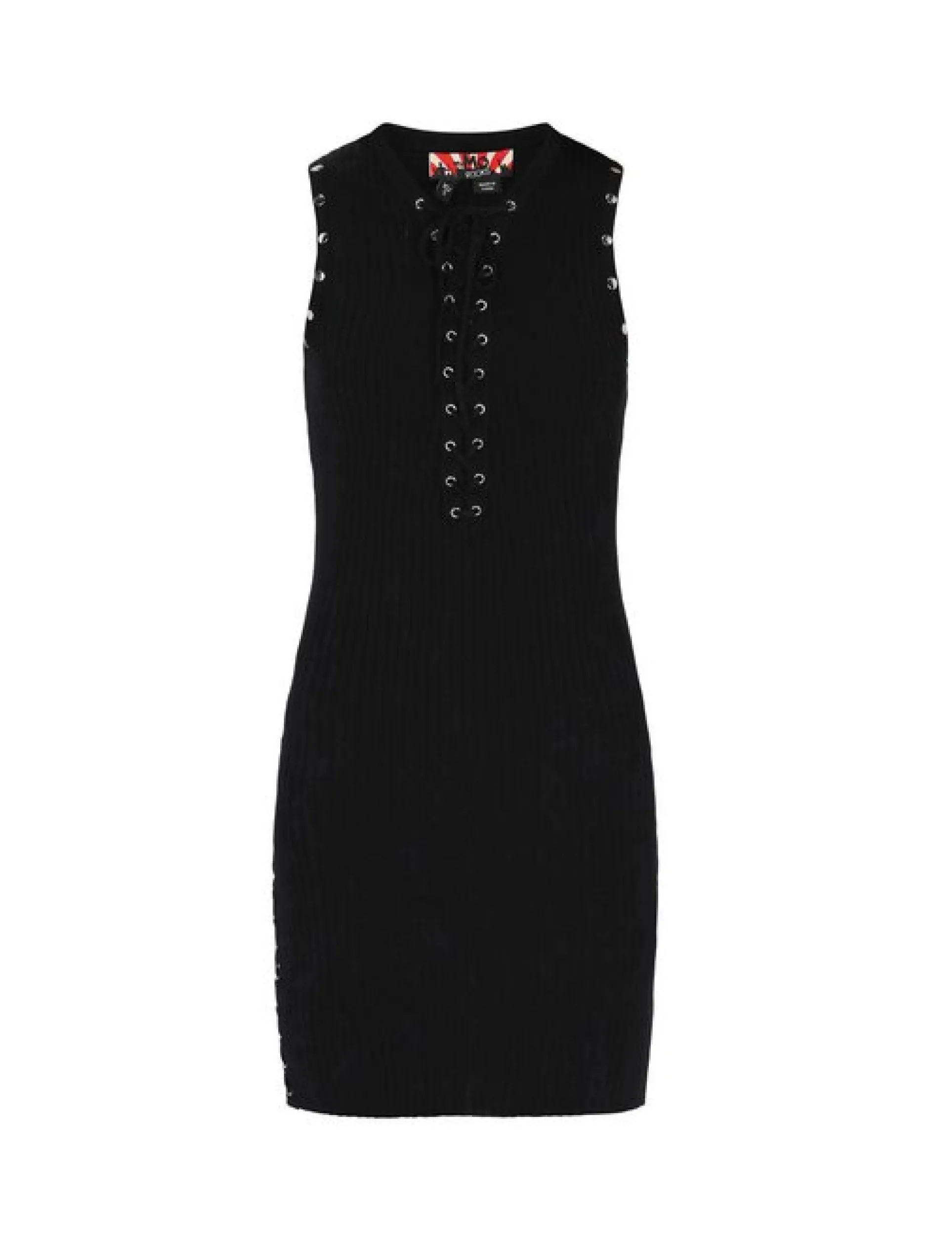 MyMo Damen Kleid in schwarz - Ausschnitt: Rundhals