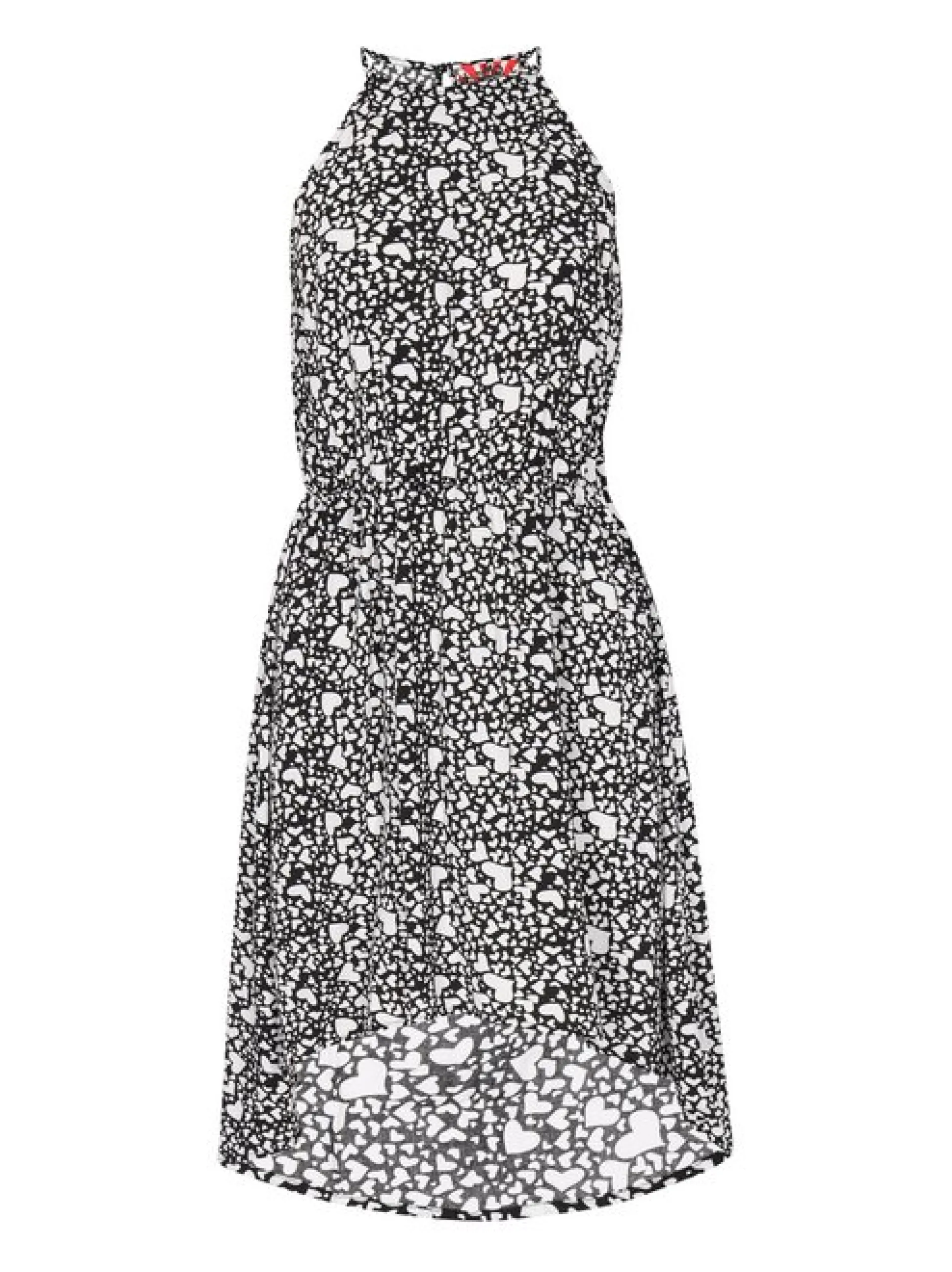 MyMo Damen Kleid in schwarz - Länge: mittel