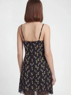MyMo Damen Kleid in schwarz - Länge: mittel