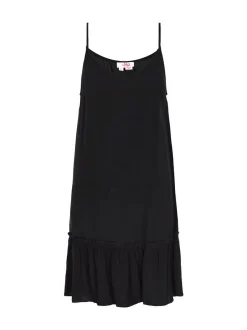 MyMo Damen Kleid in schwarz - Länge: mittel