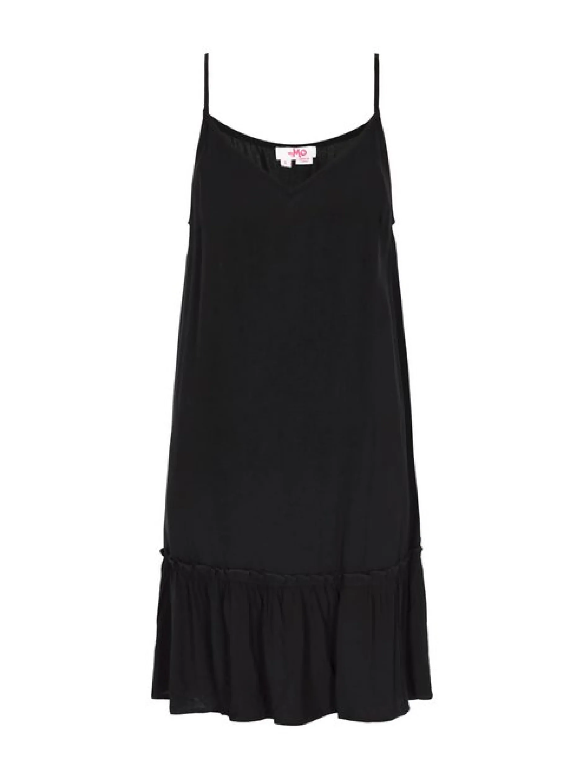 MyMo Damen Kleid in schwarz - Länge: mittel