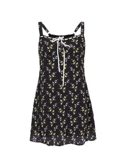 MyMo Damen Kleid in schwarz - Länge: mittel