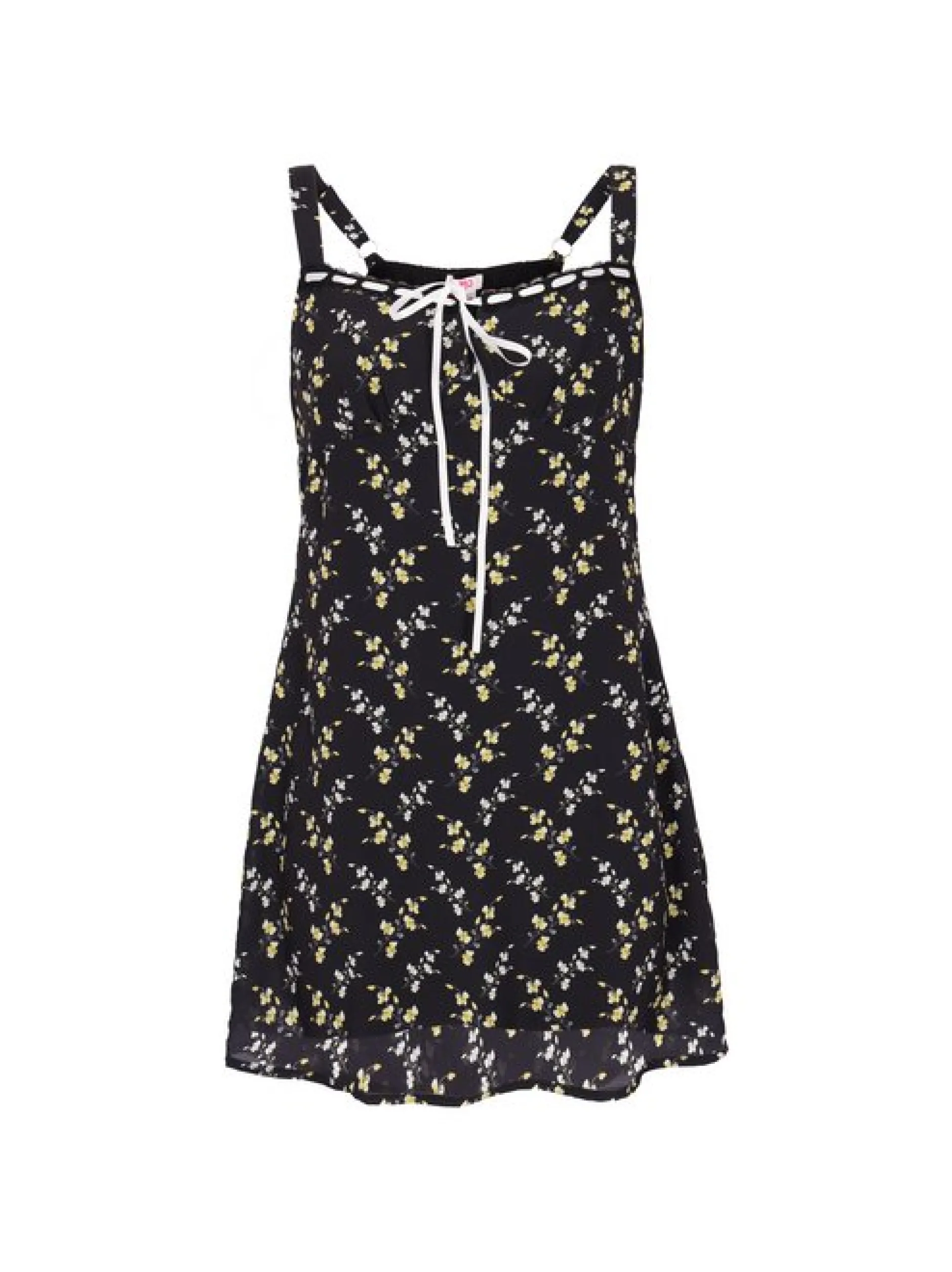 MyMo Damen Kleid in schwarz - Länge: mittel