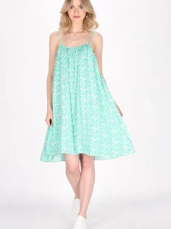 MyMo Damen Kleid in türkis - Länge: mittel