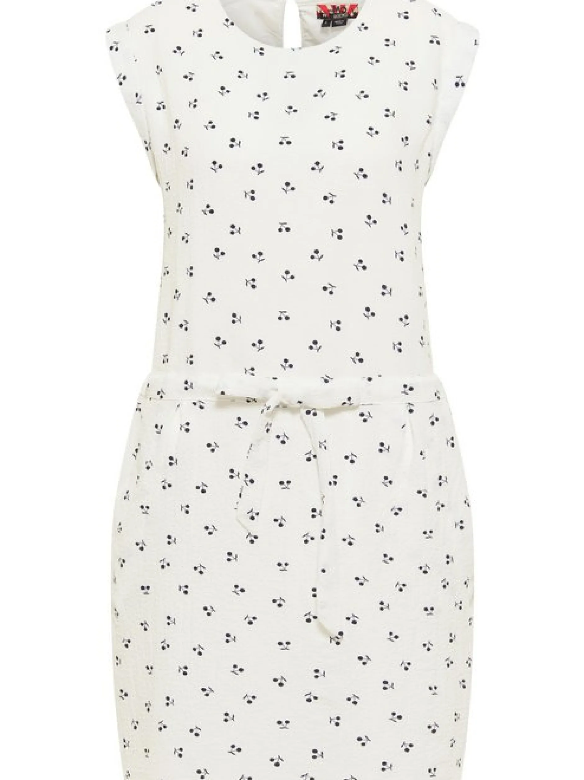 MyMo Damen Kleid in weiß - Ausschnitt: Rundhals