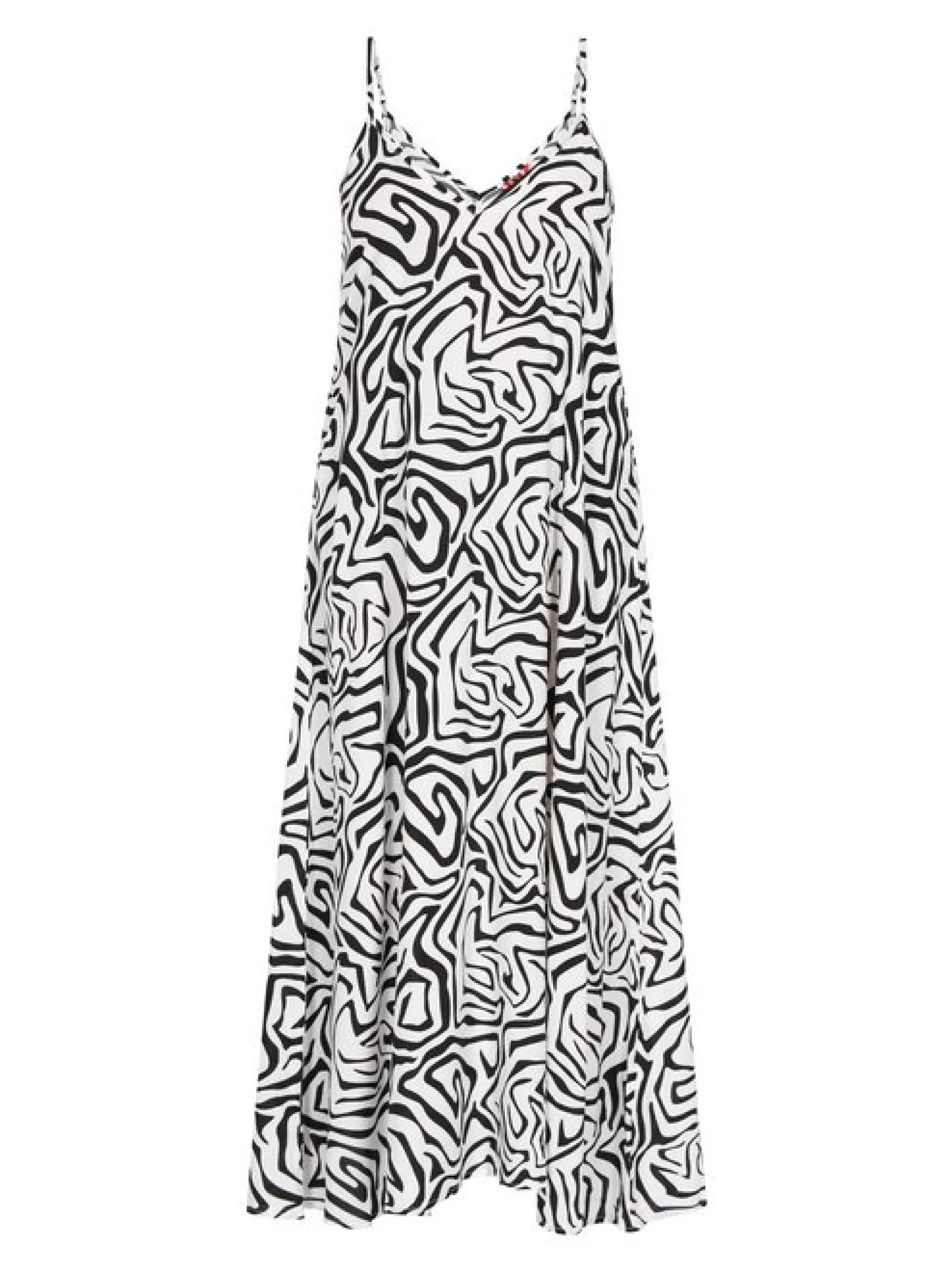 MyMo Damen Kleid in weiß - Länge: mittel