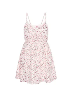MyMo Damen Kleid in weiß - Länge: mittel
